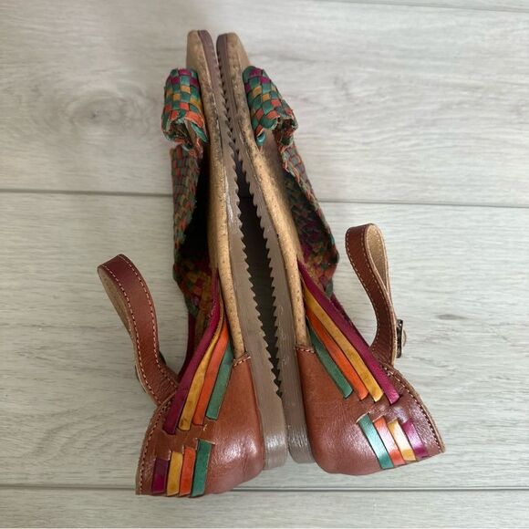Calza Hortegas Mexican Huarache Sandals Handwoven Aztec Southwestern Leather 7 - Picture 3 of 9